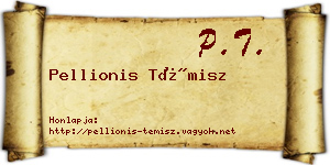 Pellionis Témisz névjegykártya